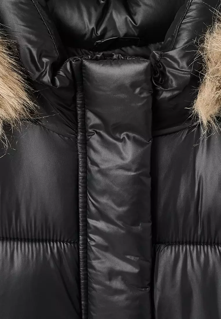 Large Anorak With Fur-Effect Hood