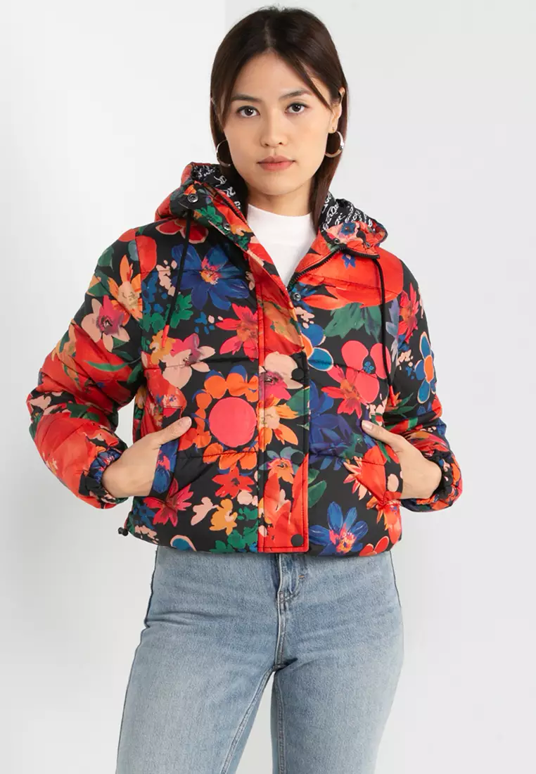 Buy Desigual Padded Floral Jacket 2023 Online | ZALORA Singapore