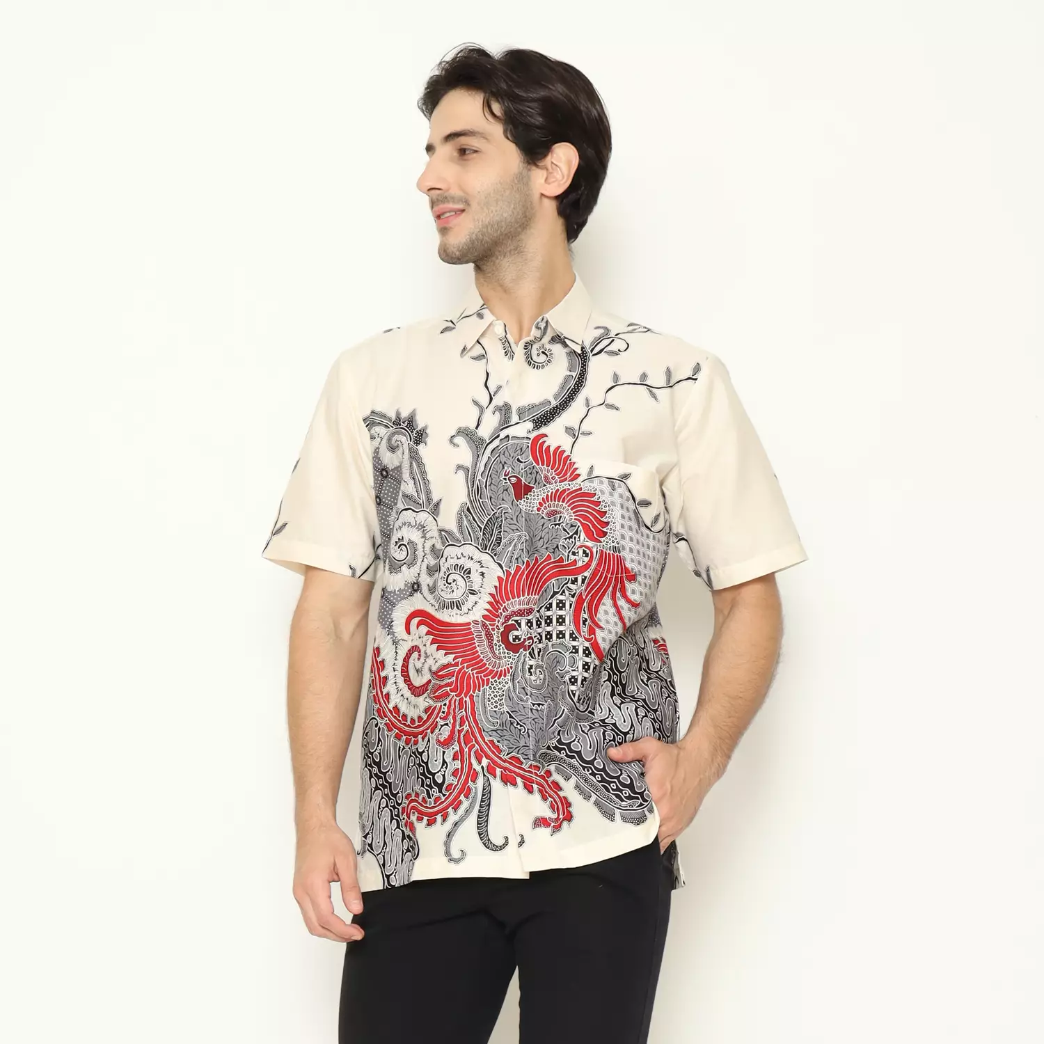 Kemeja Batik Pria - Bhatara Batik Nizar - Atasan Kemeja Batik Lengan Pendek