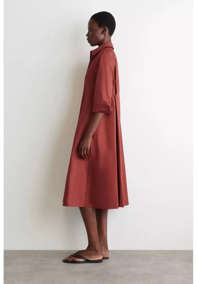 VOLUMINOUS MAXI SHIRT DRESS