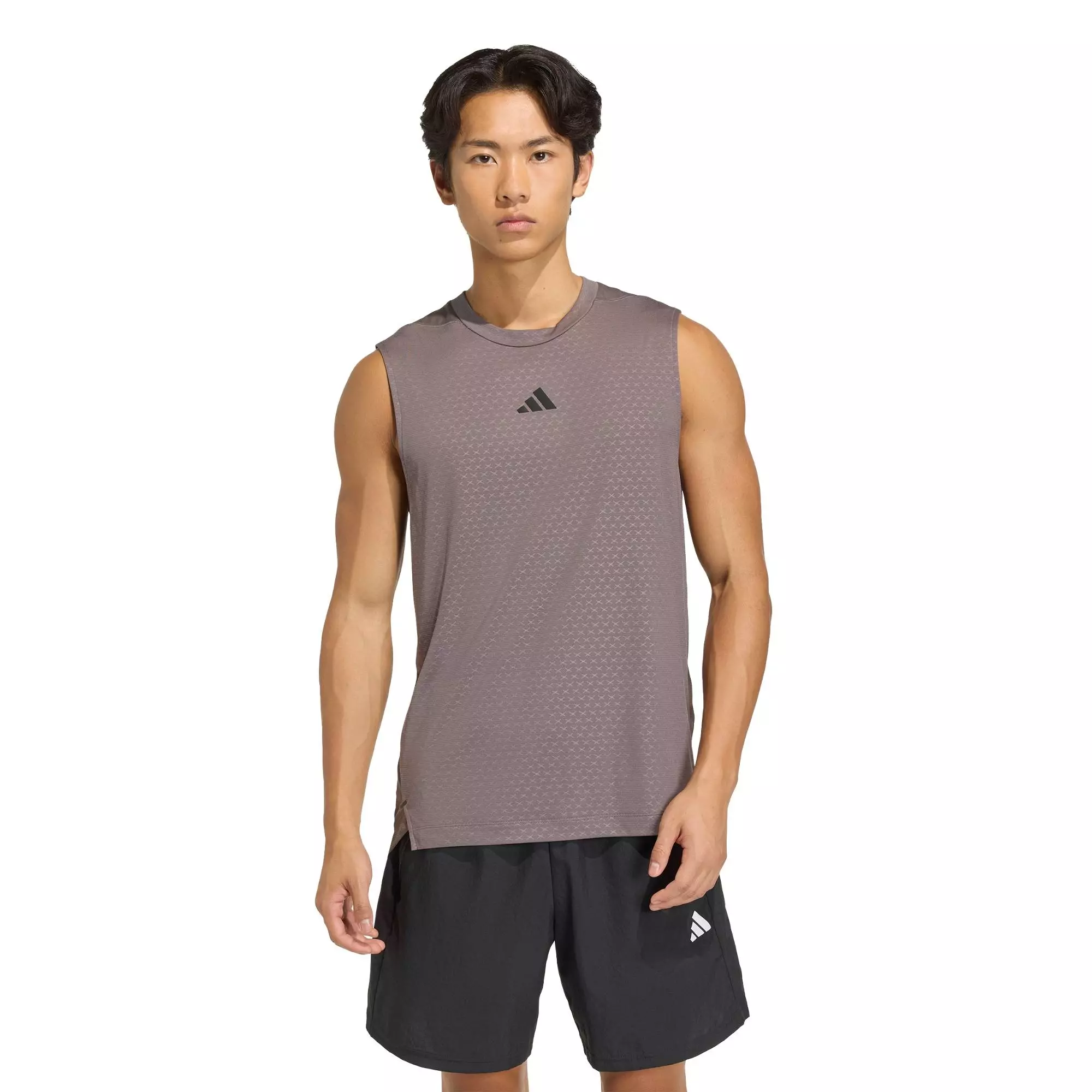 Gym & Training D4T PrimeLift 3 STRIPES TANK TOP Men Brown KD0375