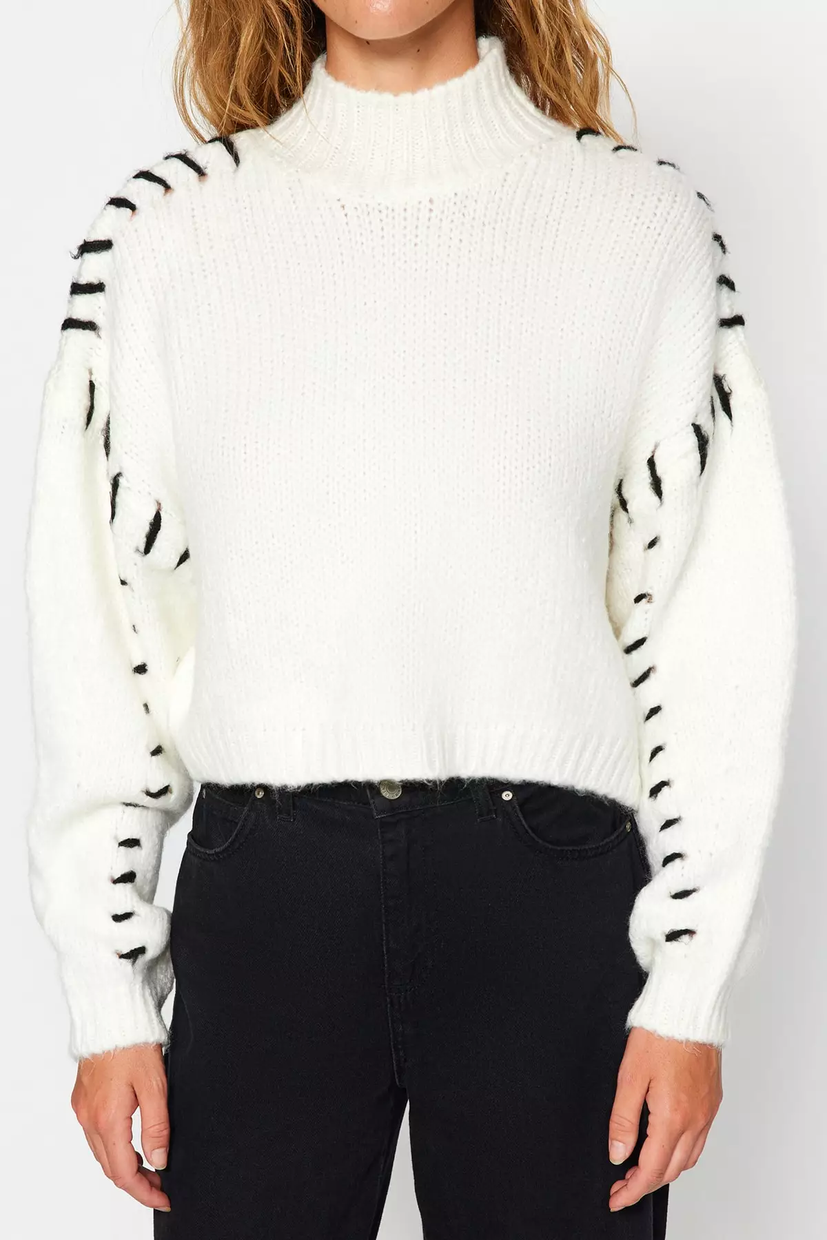 Yarn Detailed Knitwear Sweater