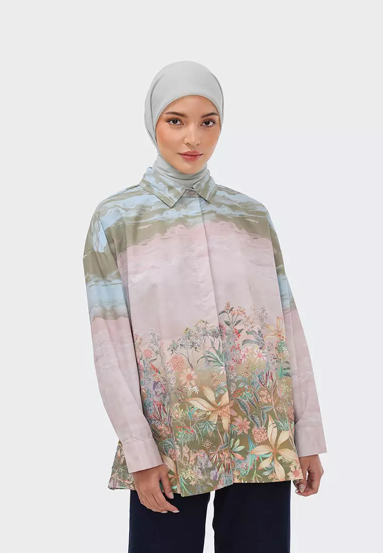Ria Miranda Warm Sand Jazha Shirt