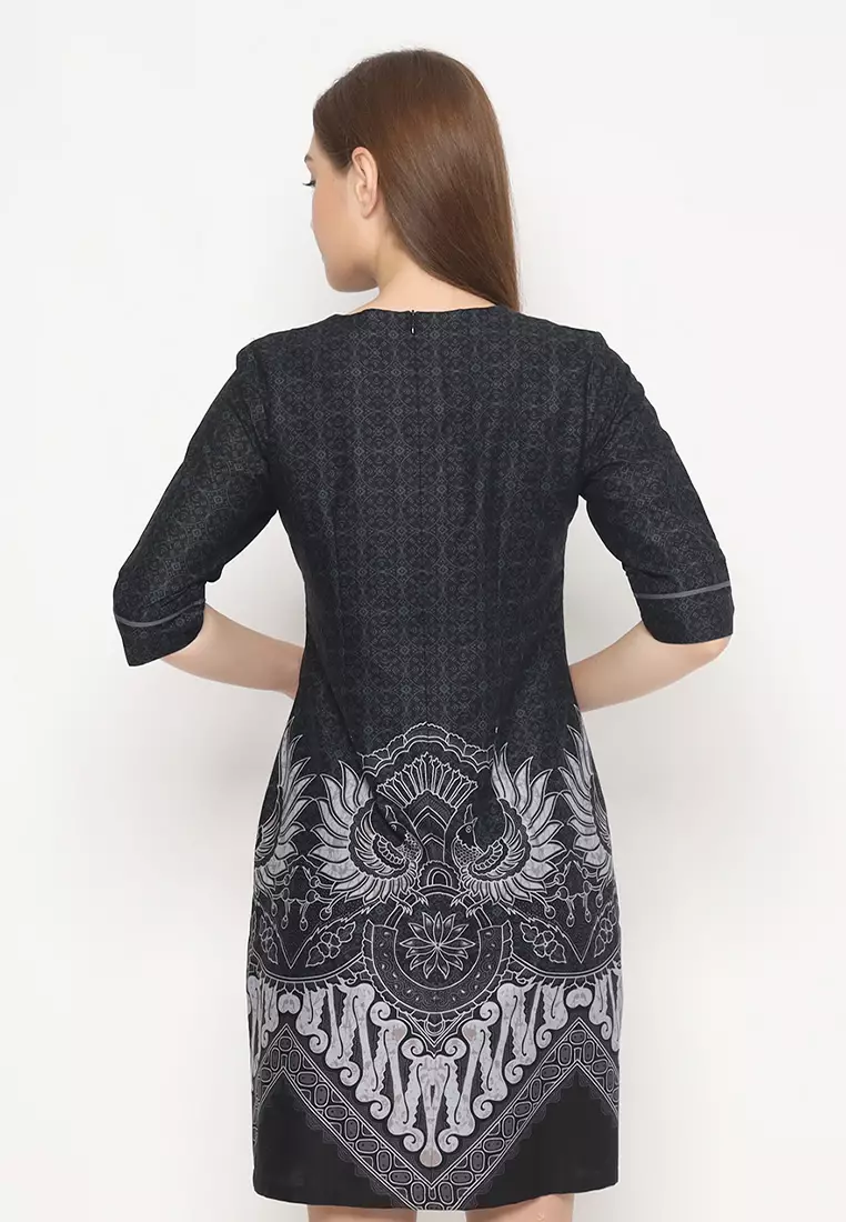 My Aksa Batik Wanita Dress Furing Elga Erwin