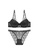W.Excellence black Premium Black Lace Lingerie Set (Bra and Underwear) 0EEE8USD2E4A42GS_1