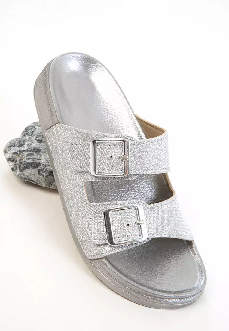 Silver Women's Slippers 20784