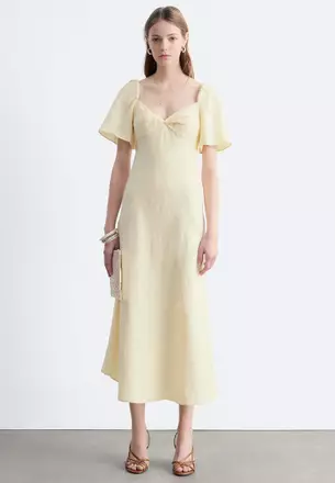boho cotton summer dresses Maxi Spring Dresses Midi Black Polka Dot Slip Color:As Photo(Blue） IT 38