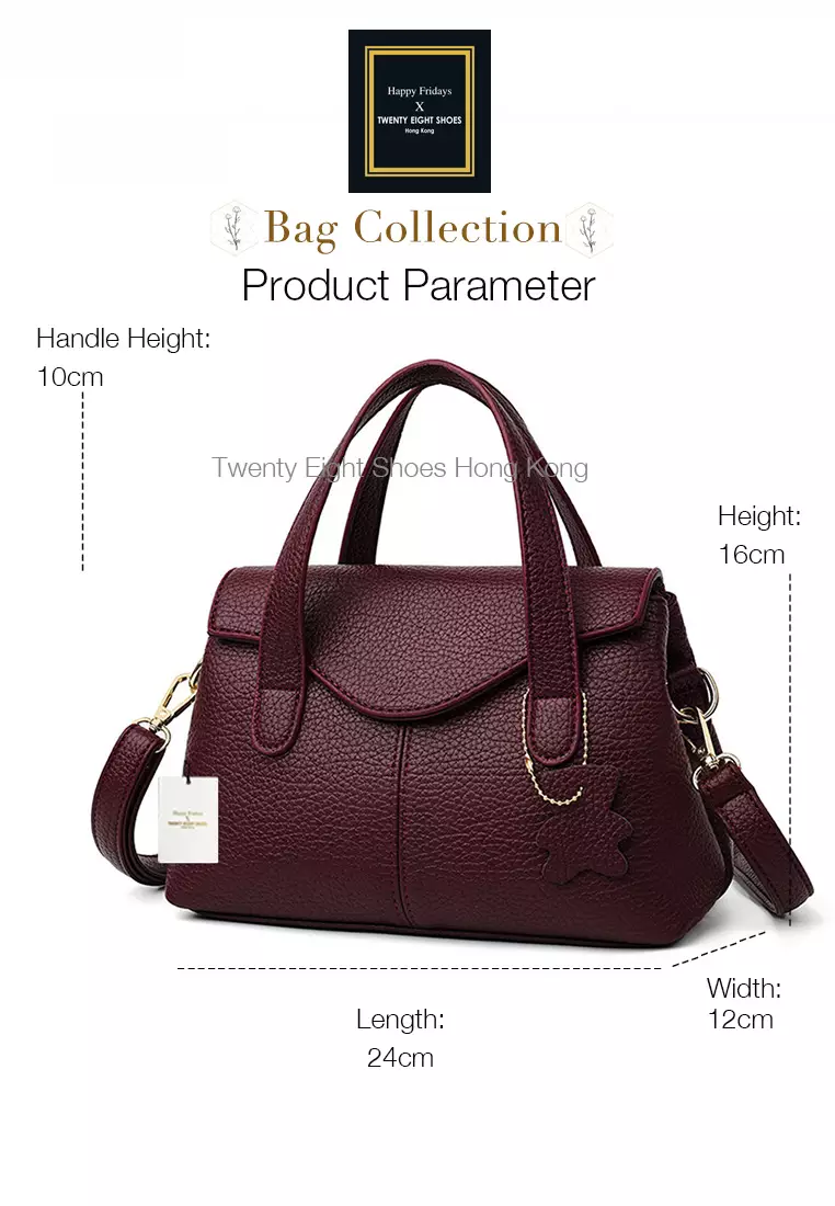 Faux Leather Three Way Flap Handbag JW HD-2834