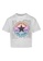 Converse white Converse Ruched Knit Tee (Little Kids) C650AKADC8AD9AGS_1