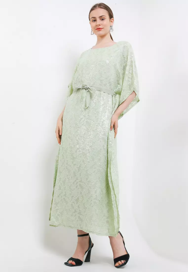 Velvet Tie Full Seq Jacq Kaftan