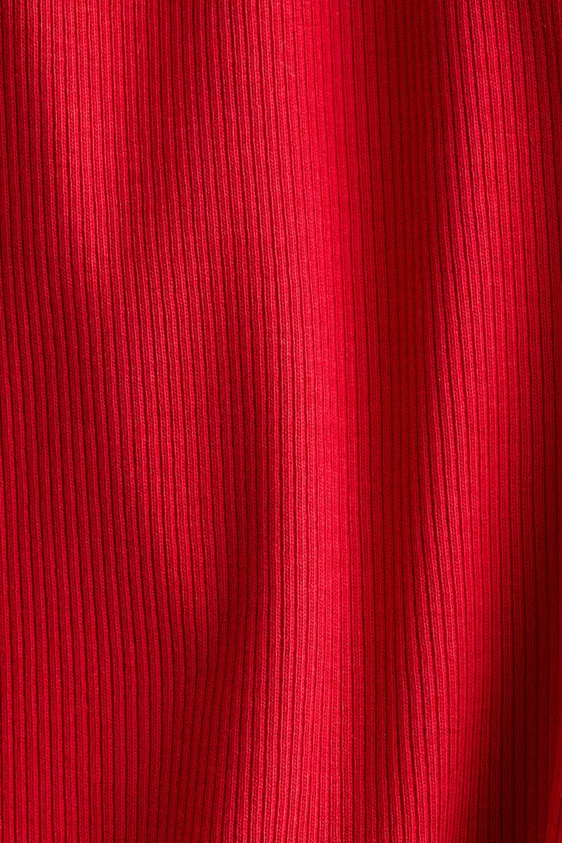 Scoop-neck cotton jersey top