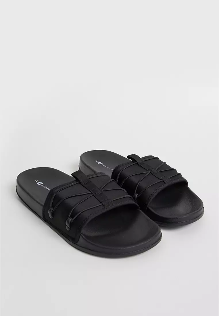 Discount on Penshoppe  shoes - SKU: Men's One Band Slides with Cord Details