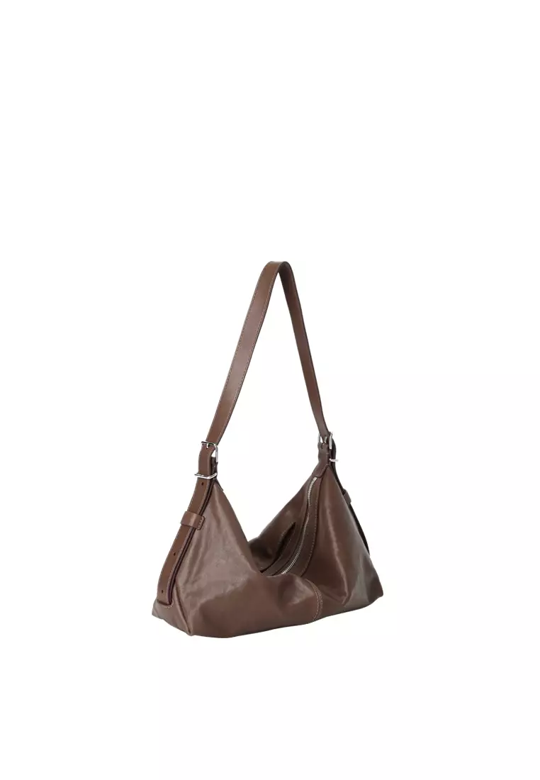 ALLEGRA Demi Hobo 單肩袋 - 駱駝色