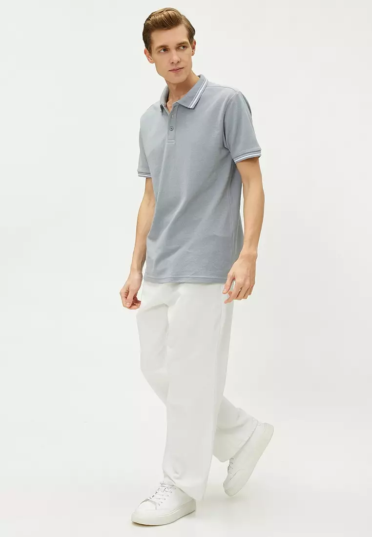 Buy KOTON Polo Neck T-Shirt 2024 Online | ZALORA Philippines