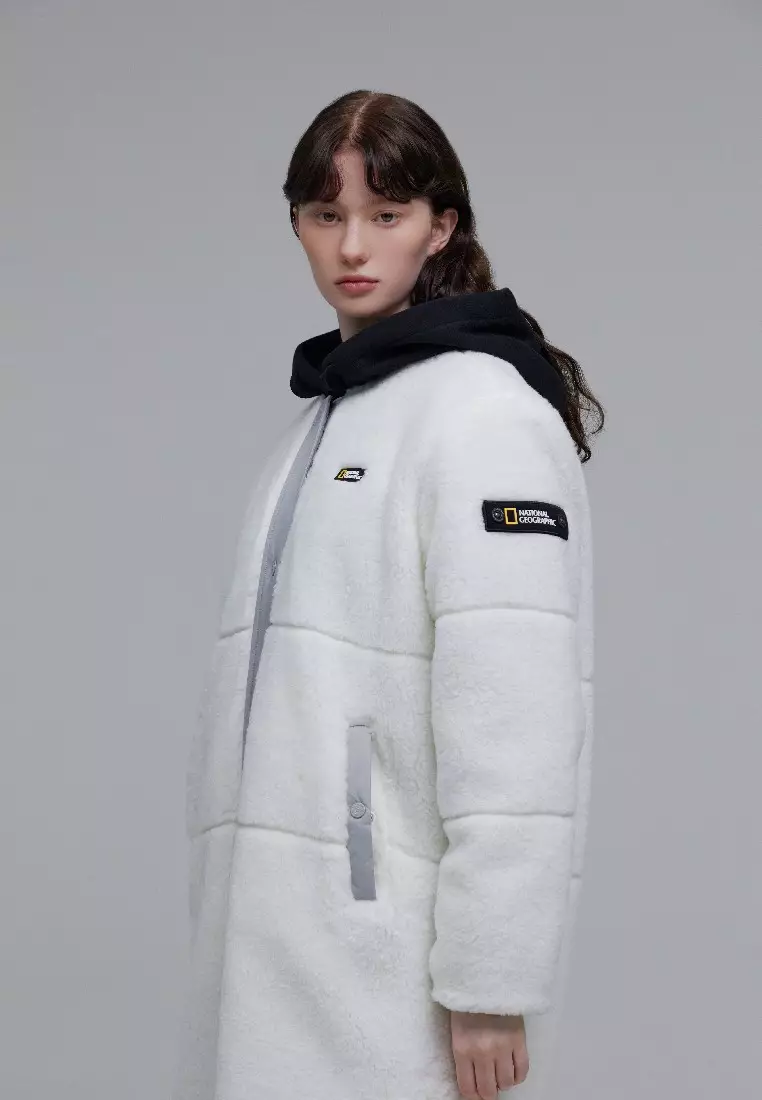 女裝WEIGELA長版抓毛絨外套