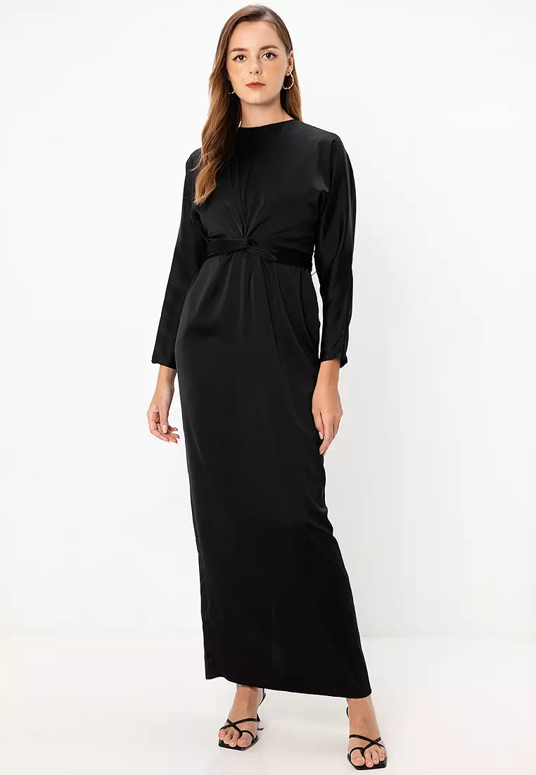 Buy ASOS Design Satin Maxi Dress with Wrap Waist 2025 Online