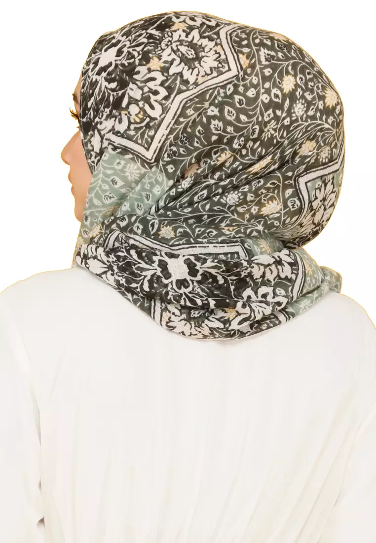 Mandala Viscose Pashmina Mango