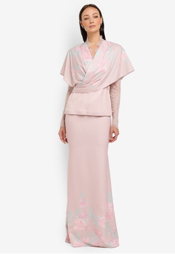 Willow Kurung Modern from NH by NURITA HARITH in Pink