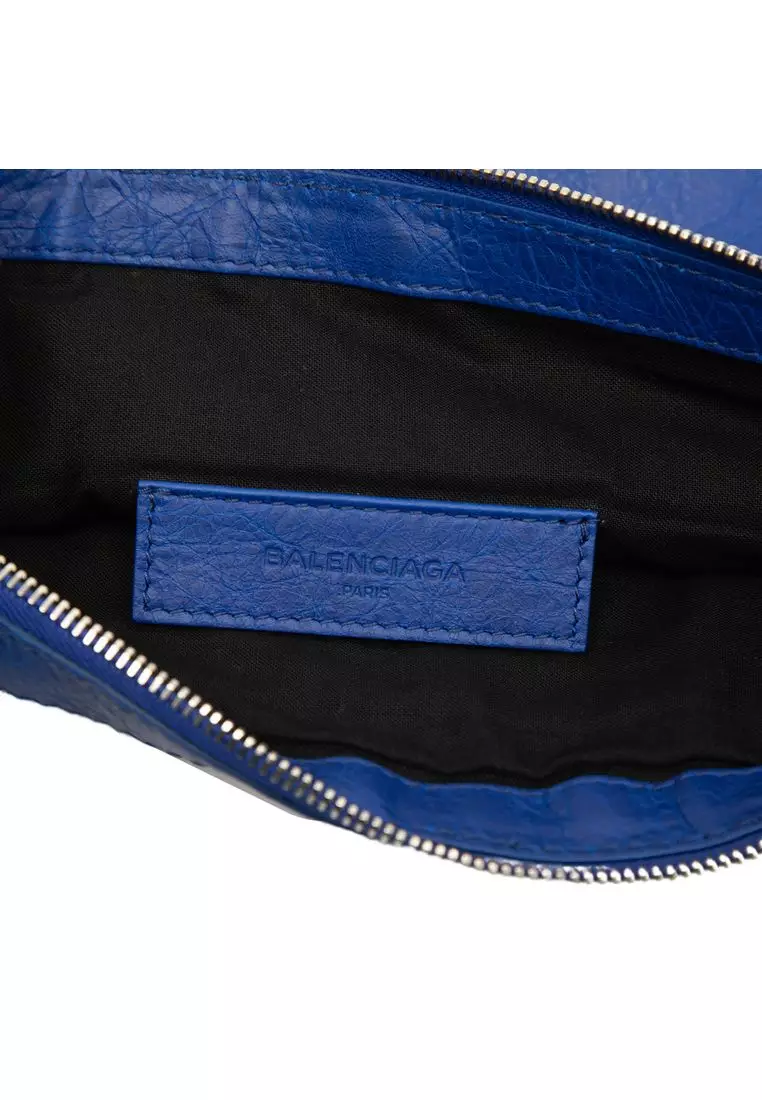 Pre-Loved Balenciaga Lambskin Motocross Classic Clip M Clutch