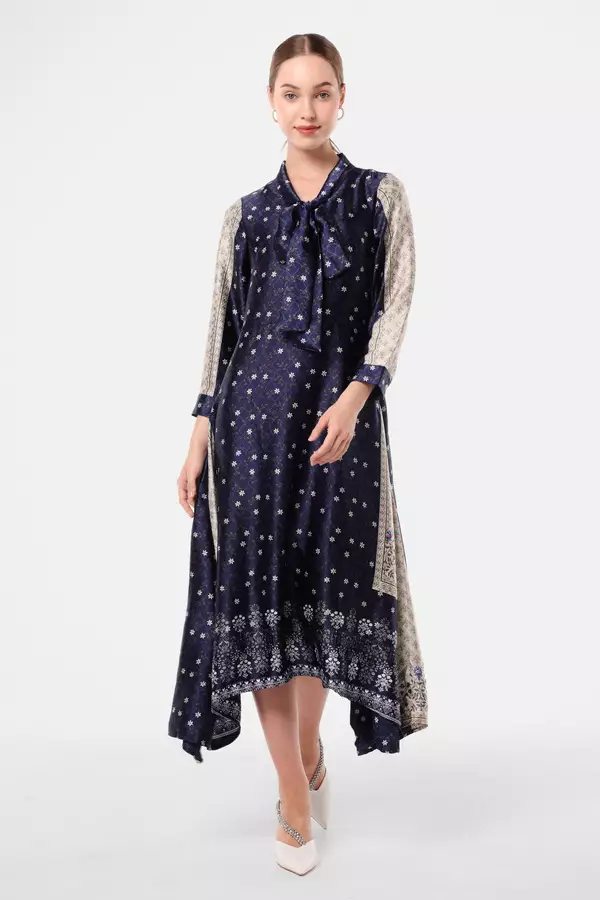 Minimal Alma Dress Gamis Navy