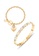 CELOVIS gold CELOVIS - La Devotion Bracelet Paired with Lorelei Bangle Jewellery Set in Gold 166E3AC7500194GS_1