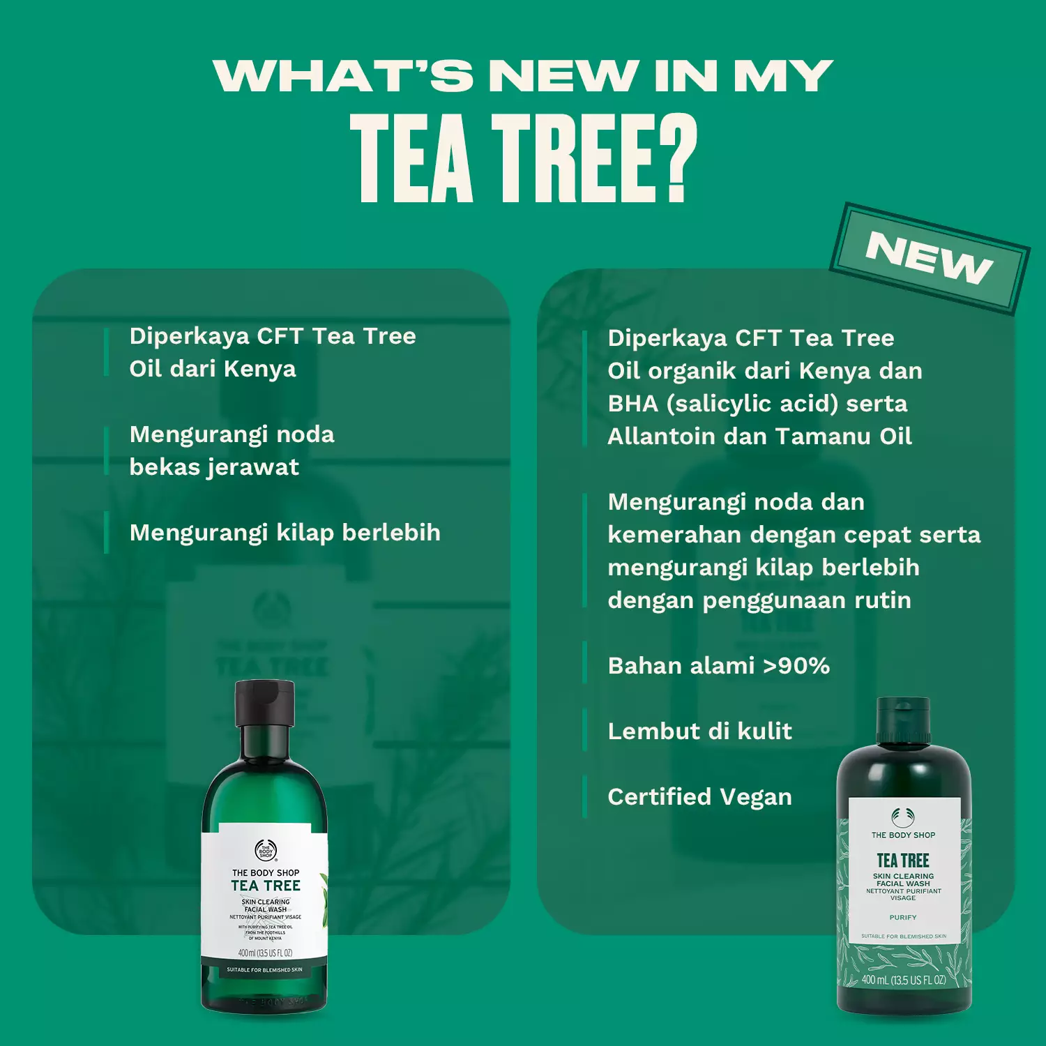 Tea Tree Skin Clearing Face Wash 400ml