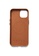 MUJJO Mujjo Full Leather Vegan Leather MagSafe Compatible Phone Case iPhone 14 Tan Brown CEBD9ES1A36523GS_3