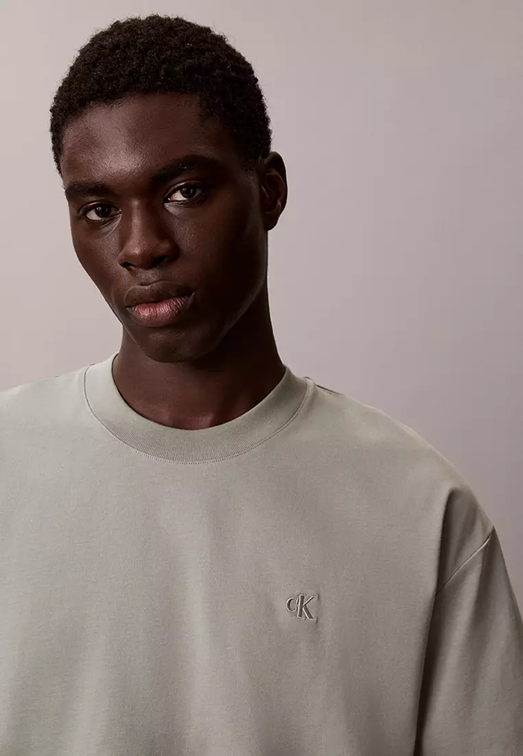 Oversized Embossed Monogram Tee - Calvin Klein Jeans