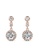 Her Jewellery gold Dangling Kreis Earrings (Rose Gold) - Made with premium grade crystals from Austria 64544AC93106B7GS_2
