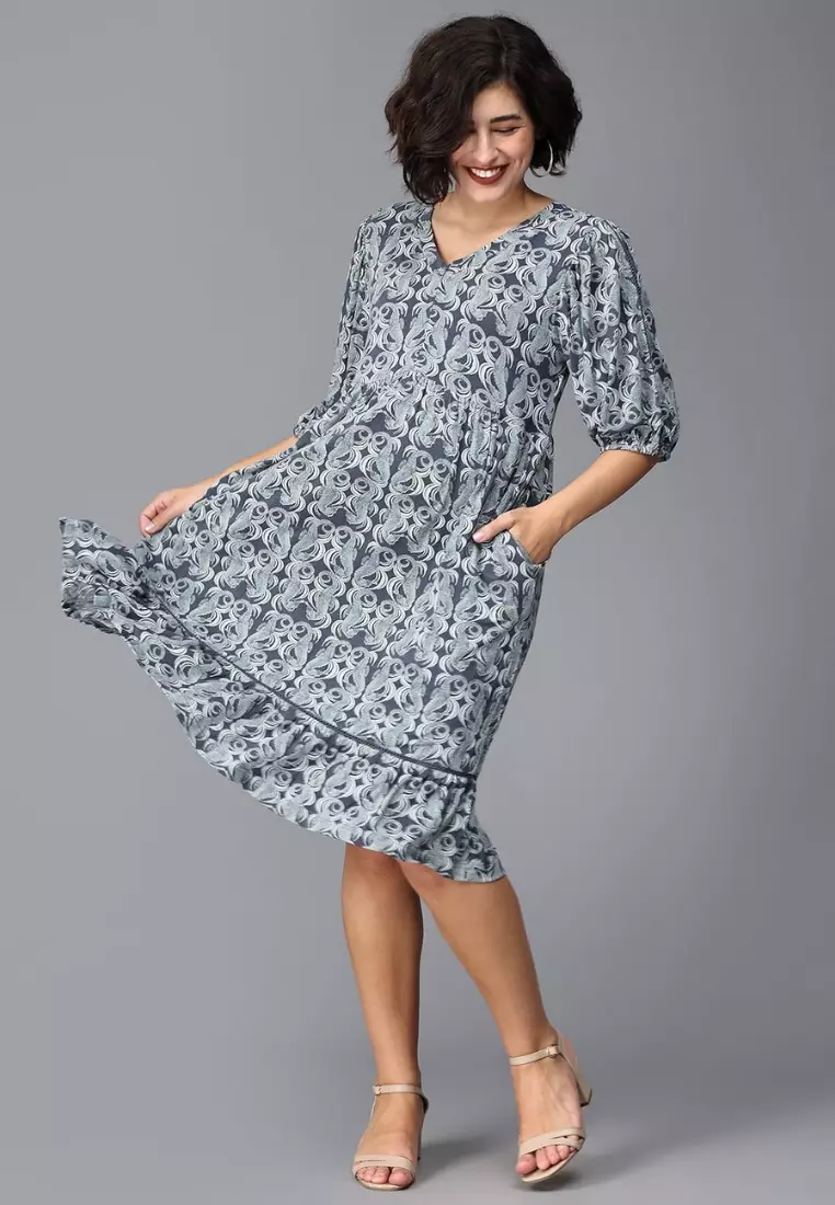 Darling Escape Maternity And Nursing Tier Dress