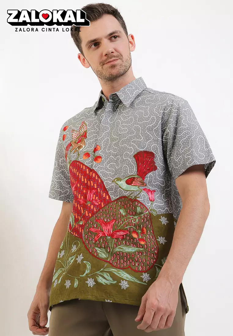 Hem Batik Body Fit Teratai Air