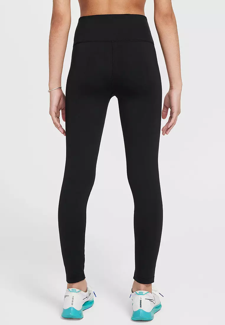 One Older Kids' (Girls') Dri-FIT High-Waisted Leggings
