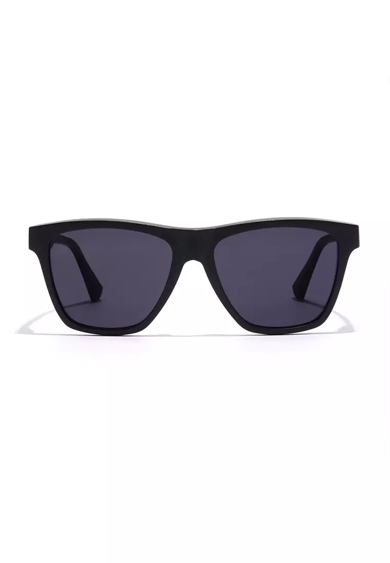 HAWKERS Black Dark ONE LS RAW. Sunglasses for Men and Women, Unisex. UV400 protection. Official product designed and made in Spain
