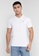 Hollister white V-Neck Solid T-Shirt 5E648AAF845912GS_1