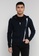 CK CALVIN KLEIN black Merino Wool Recycled Polyester Hooded Zip-Up - Rubber Logo 61E19AA09D8DF2GS_1