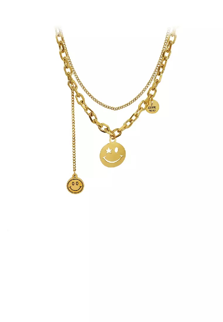 Buy Glamorousky Fashion Temperament Plated Gold 316L Stainless