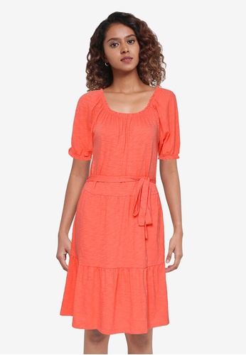 Buy GAP Short Sleeves Foreversoft Tiered Dress 2023 Online | ZALORA  Singapore
