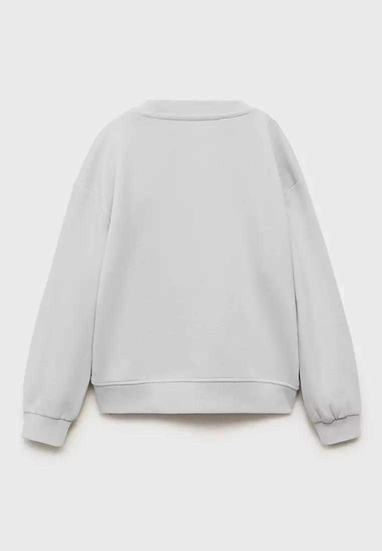 Sweatshirt With Embroidered Animals