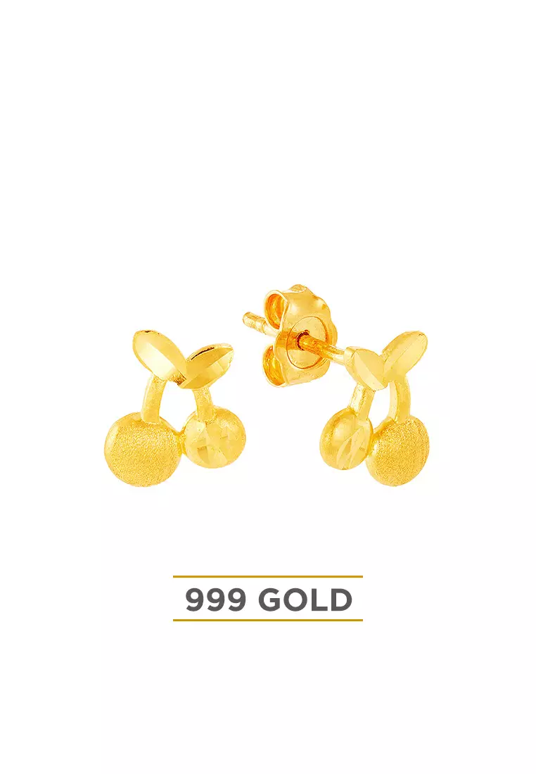 HABIB 999/24K Yellow Gold Earrings WWGE560524