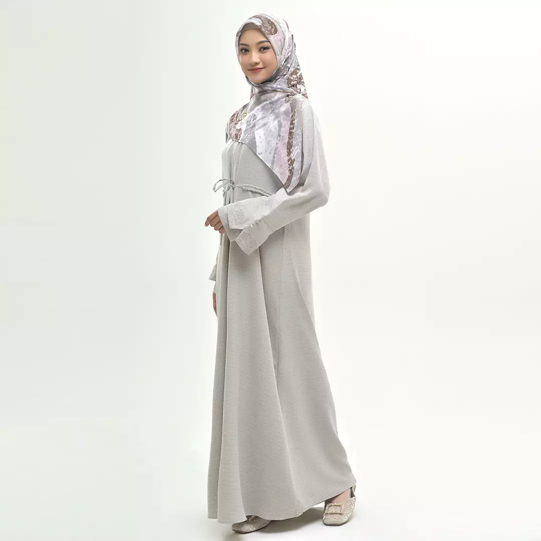 Rabbani - Dress Muslim Wanita Dewasa Lengan Panjang Sarang Couple Dresslim Asmalaya Ecxlusive - Leaf Green