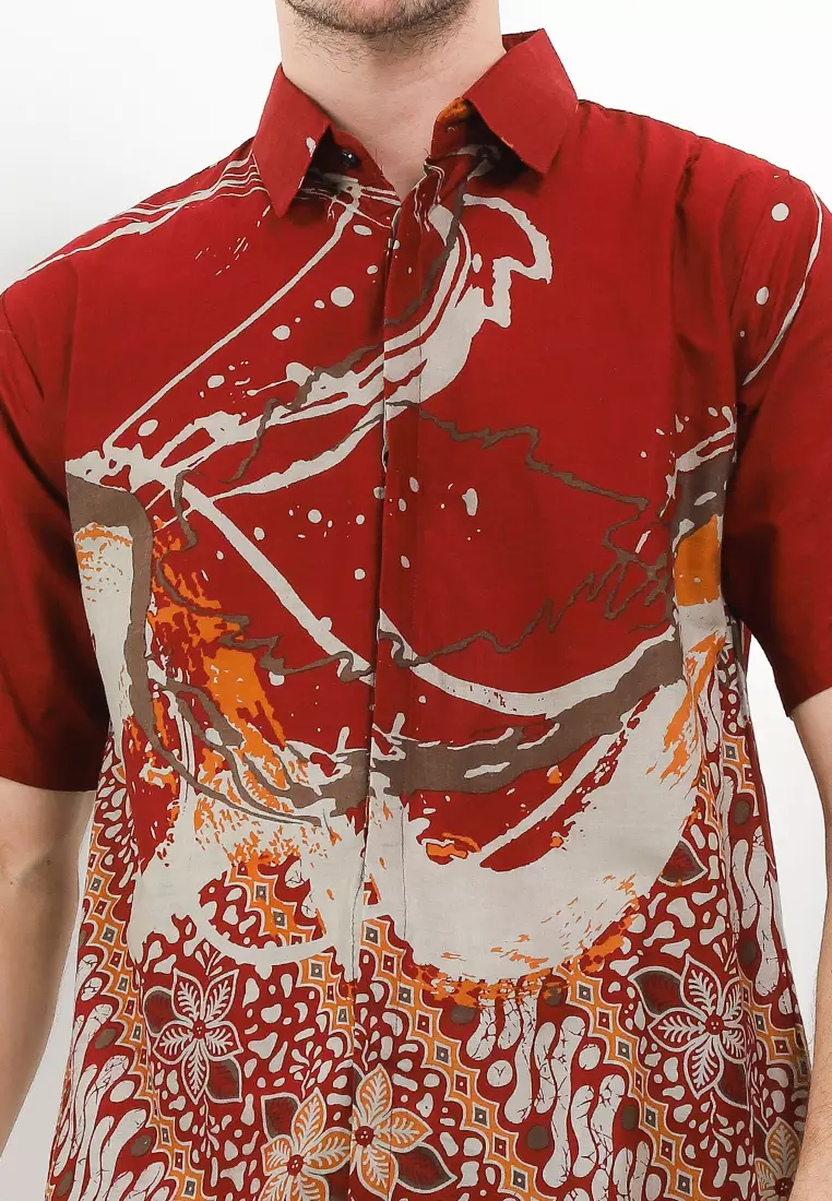 Tyaga Kemeja Batik Premium Pria Casual Modern Lengan Pendek