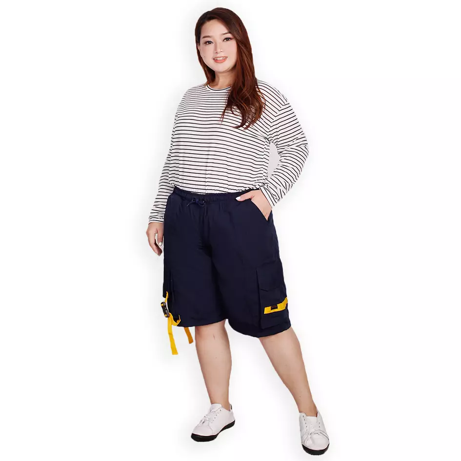 OKECHUKU Wilia Jumbo Celana Pendek Wanita Big Size Celana Pendek Santai