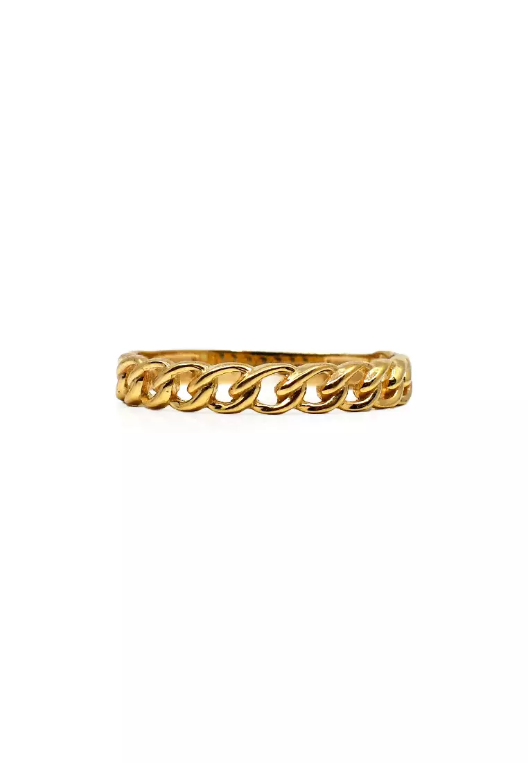 18K Yellow Gold Lady Ring