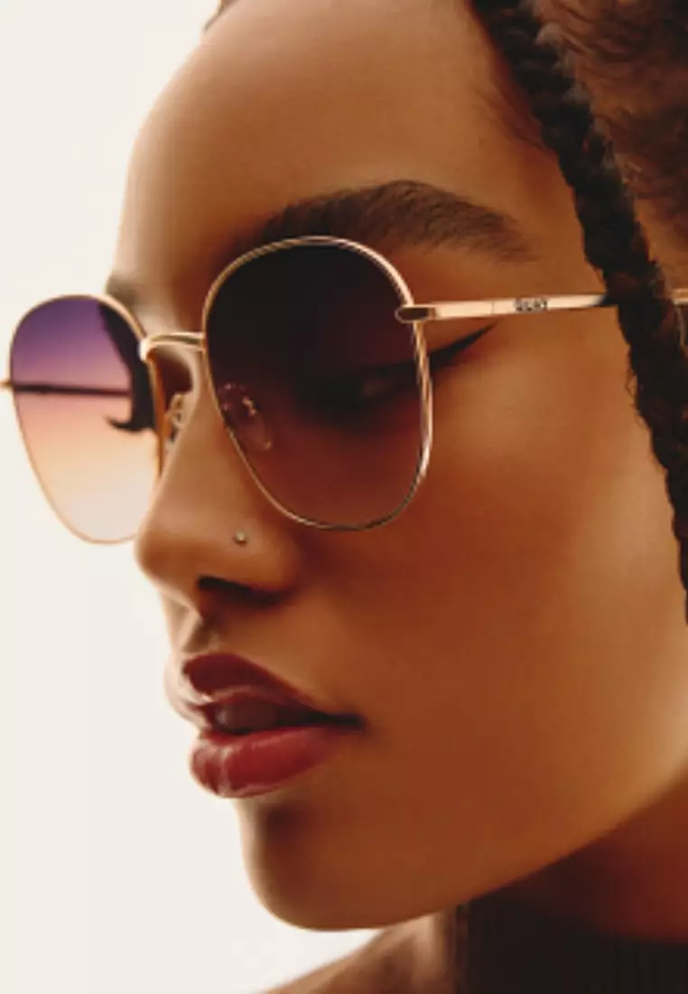 Jezabell Sunglasses - Gold/Futuredusk Poppy