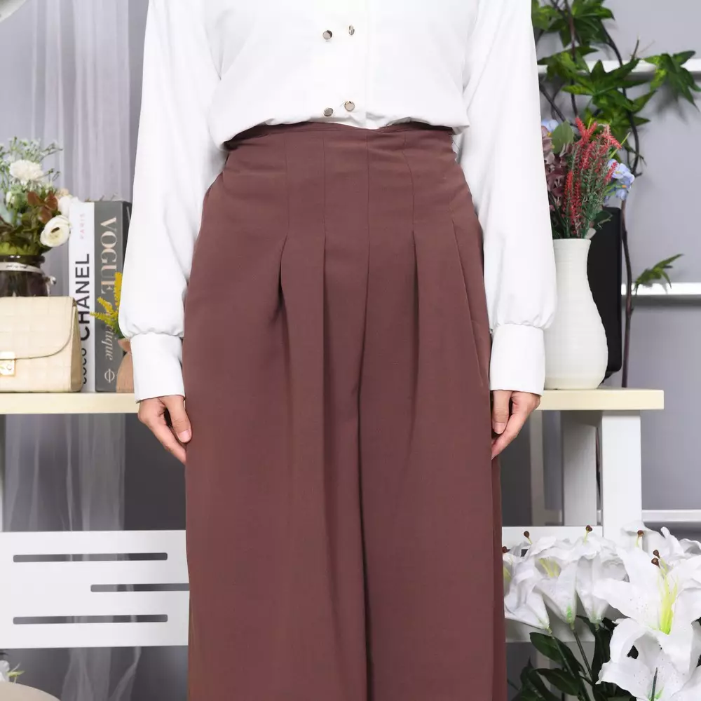 Lidya Wide Leg Pants - Soft Mahogany M19990 R45S2