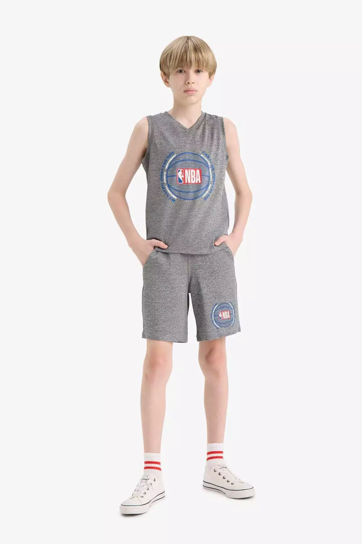 Boy's Nba Wordmark Elastic Waist Shorts E4854A825Sm