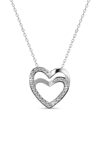 Her Jewellery Charm Love Pendant -  Made with premium grade crystals from Austria HE210AC64RNRSG_1