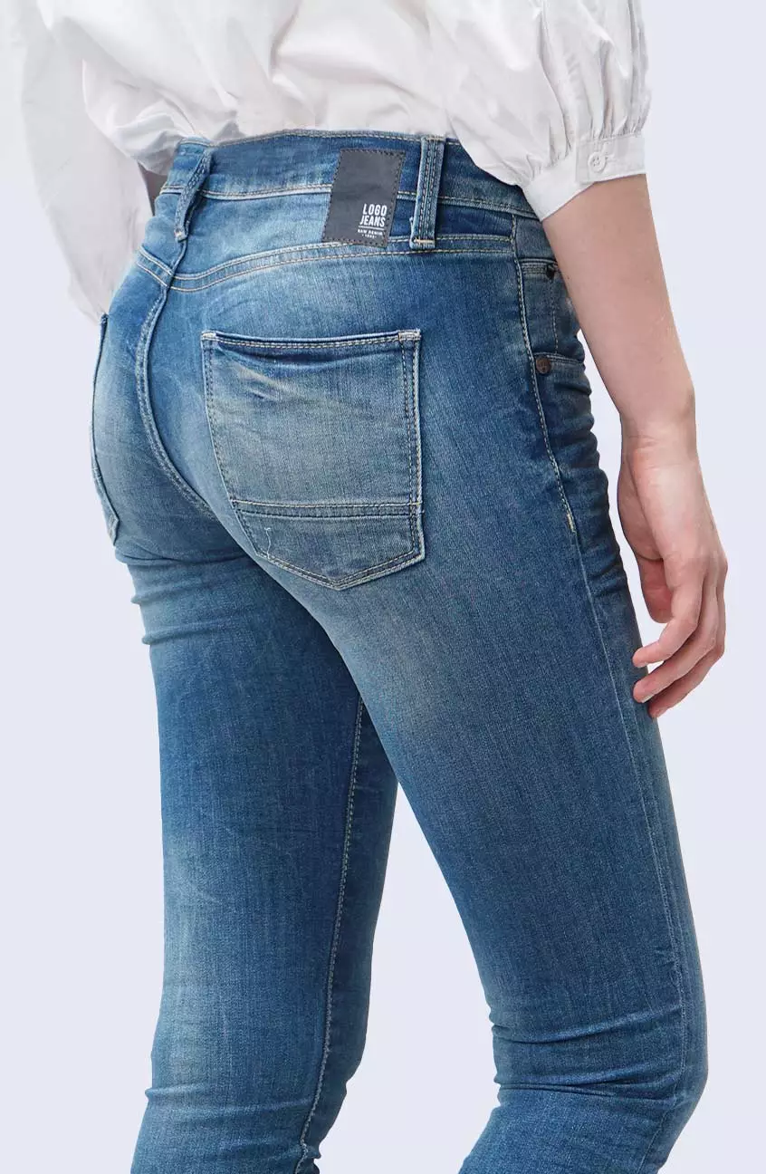 Celana Jeans Wanita Skinny H5 Series Light Blue