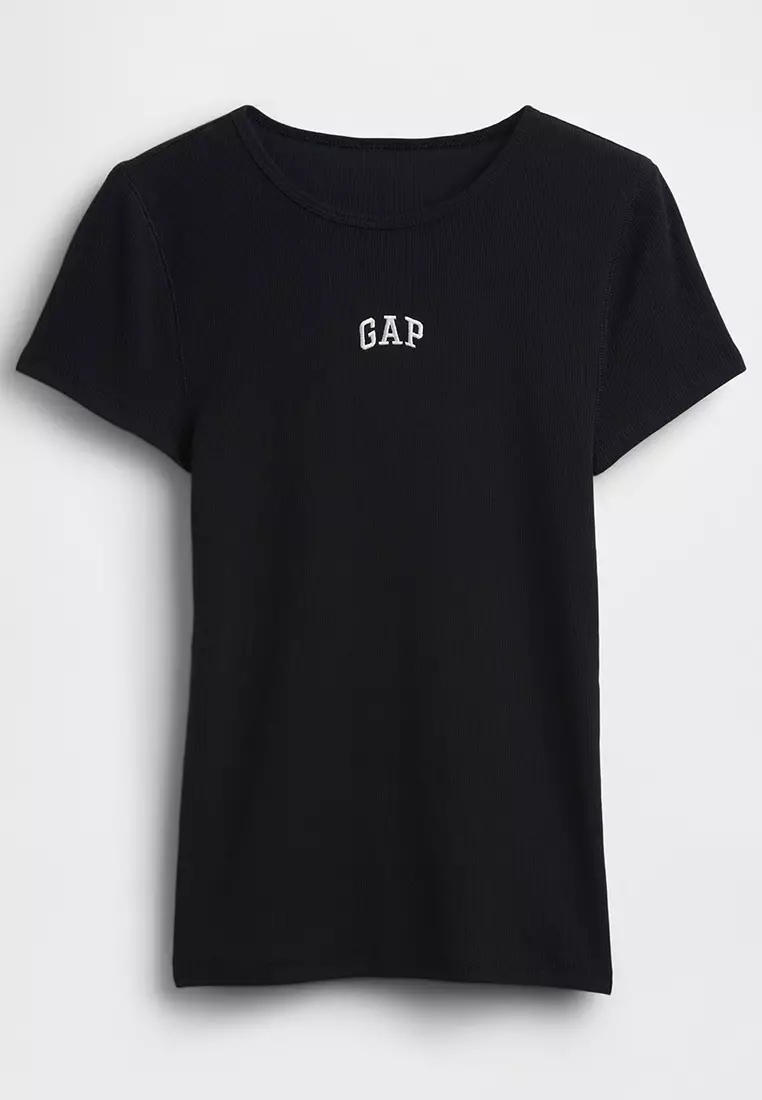 Modern Ribbed Logo T-Shirt