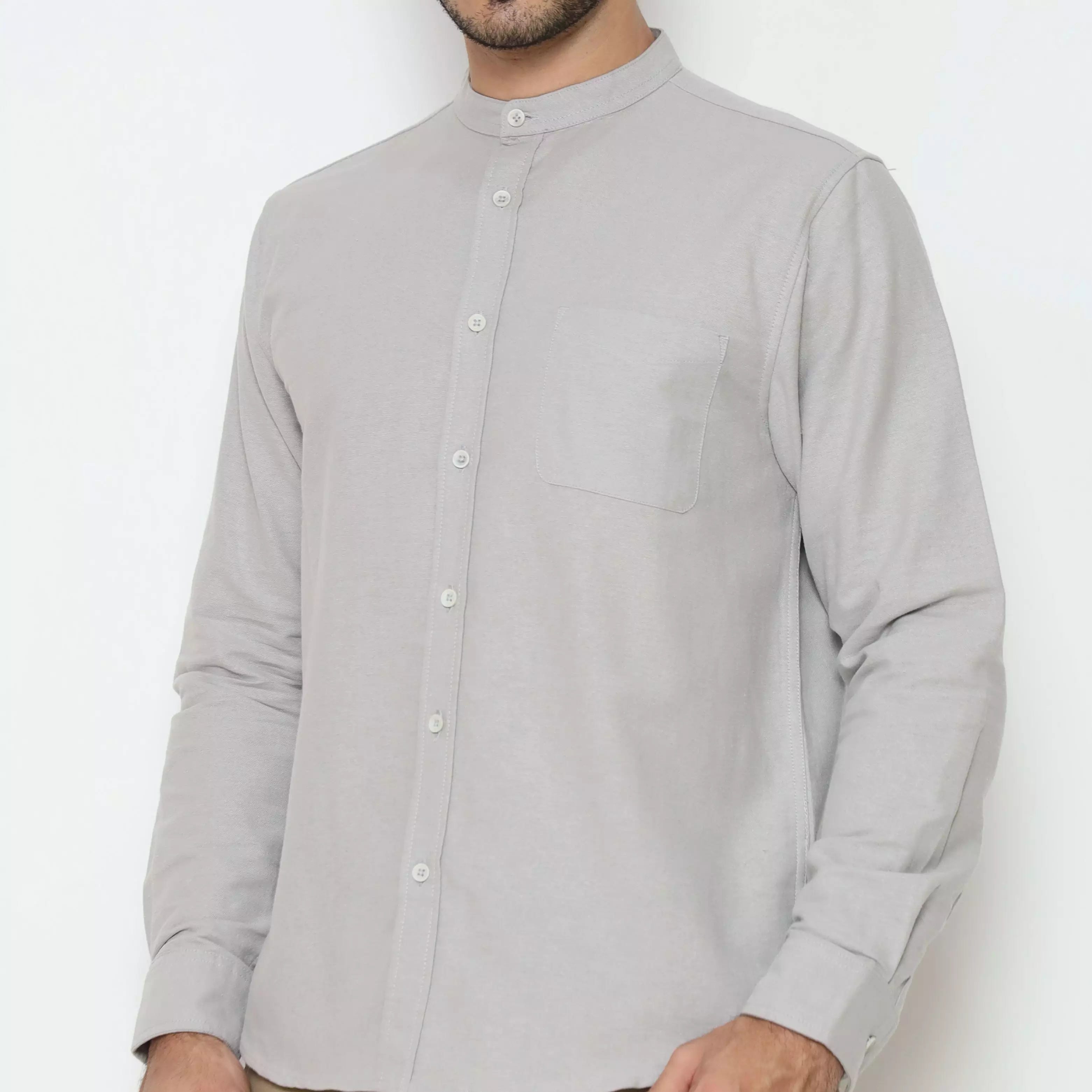 AMK Kemeja Pria  Lengan Panjang SHG Ringga L/S Grey
